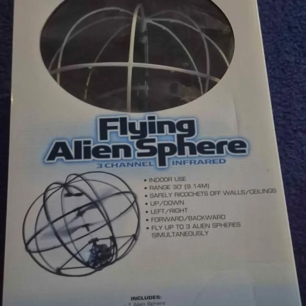 Excite Flying Alien Sphere 3 Channel Infared Remote Control Indoor Flying Toy